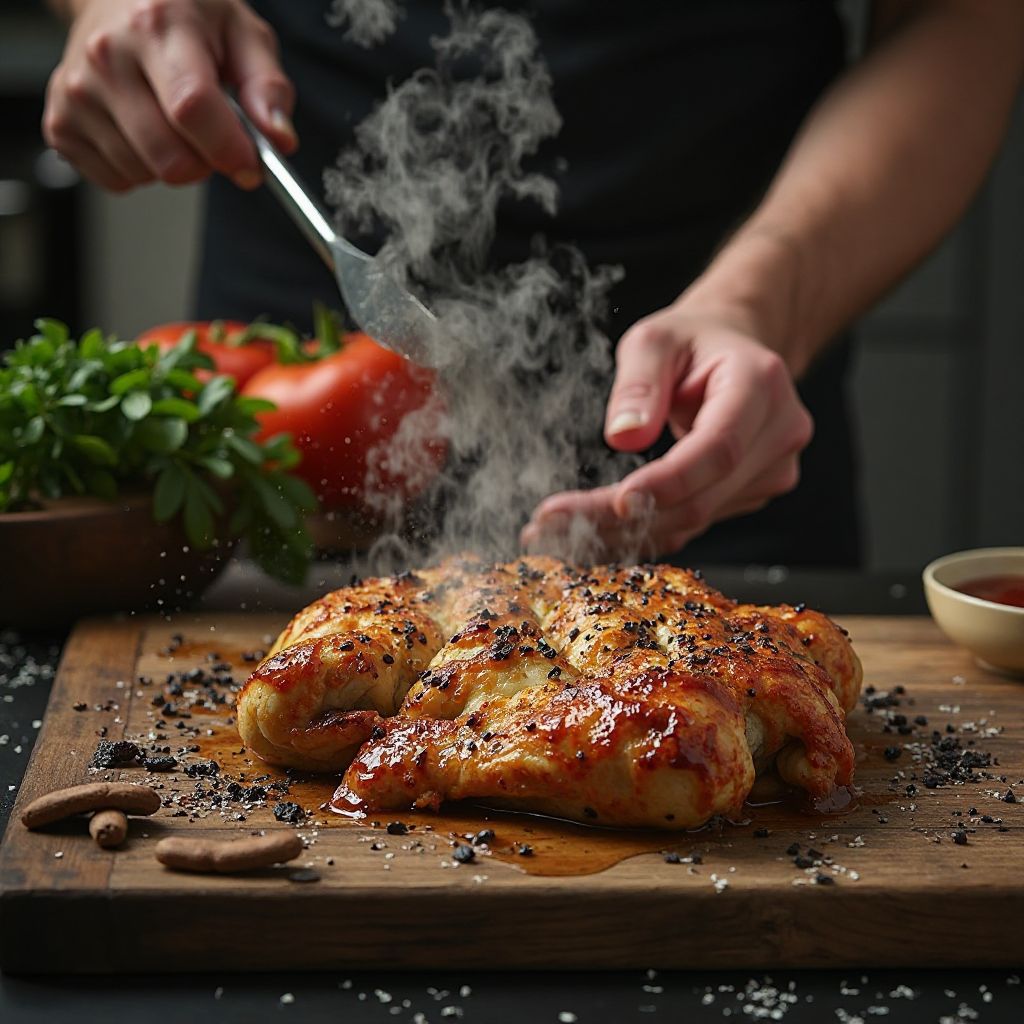 An appetizing spread of fresh ingredients and finished dishes